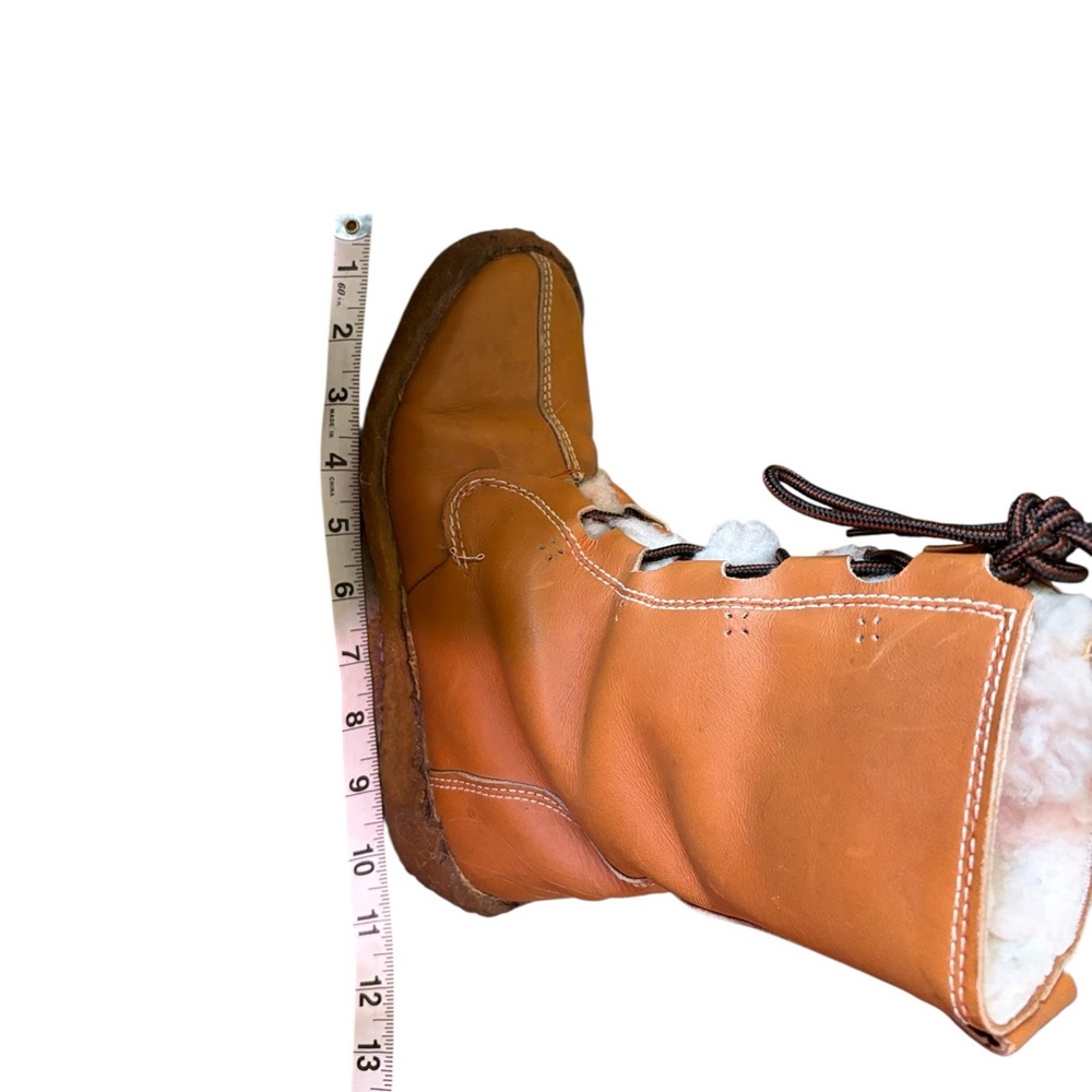 Blonde Canada Tan Leather Women's Boots 8 - Picture 10 of 12